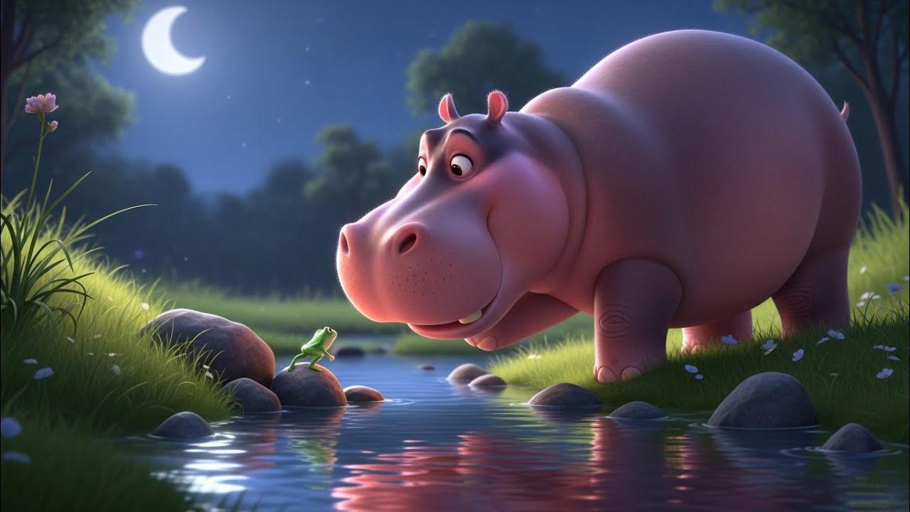 Pink Baby Hippo Jungle Adventure 🦛 | Magical Forest Story for Kids | 3D Cartoon Hindi 