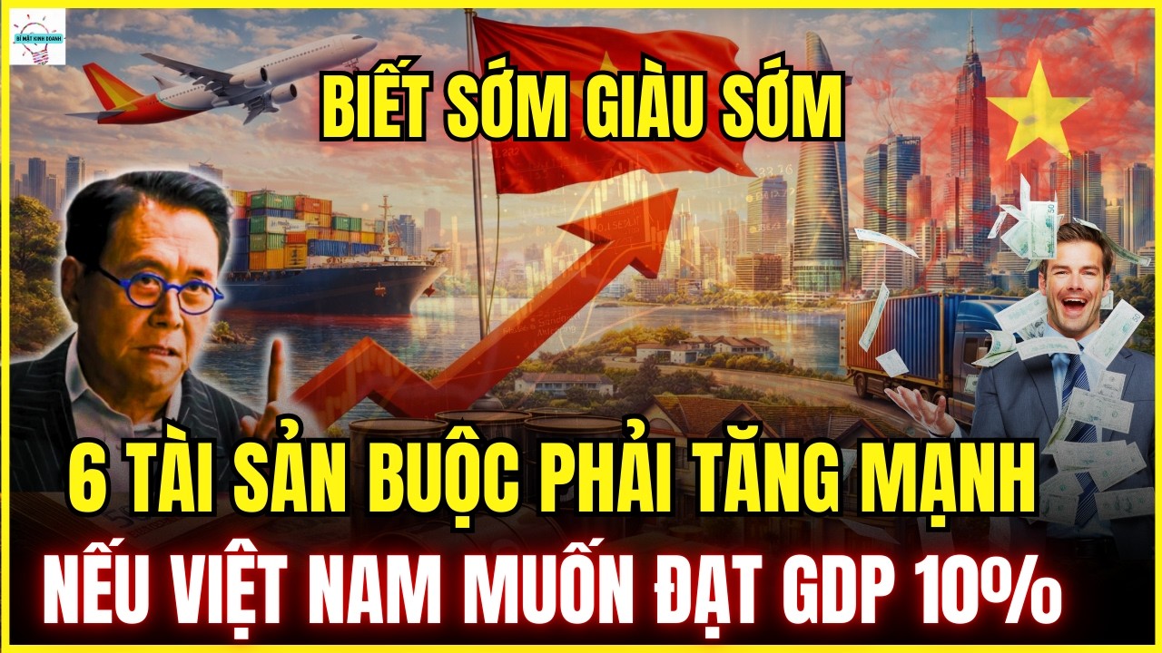 Việt Nam Quyết Đạt GDP 10% 2026: 6 Tài Sản Này Buộc Phải Tăng Phi Mã!