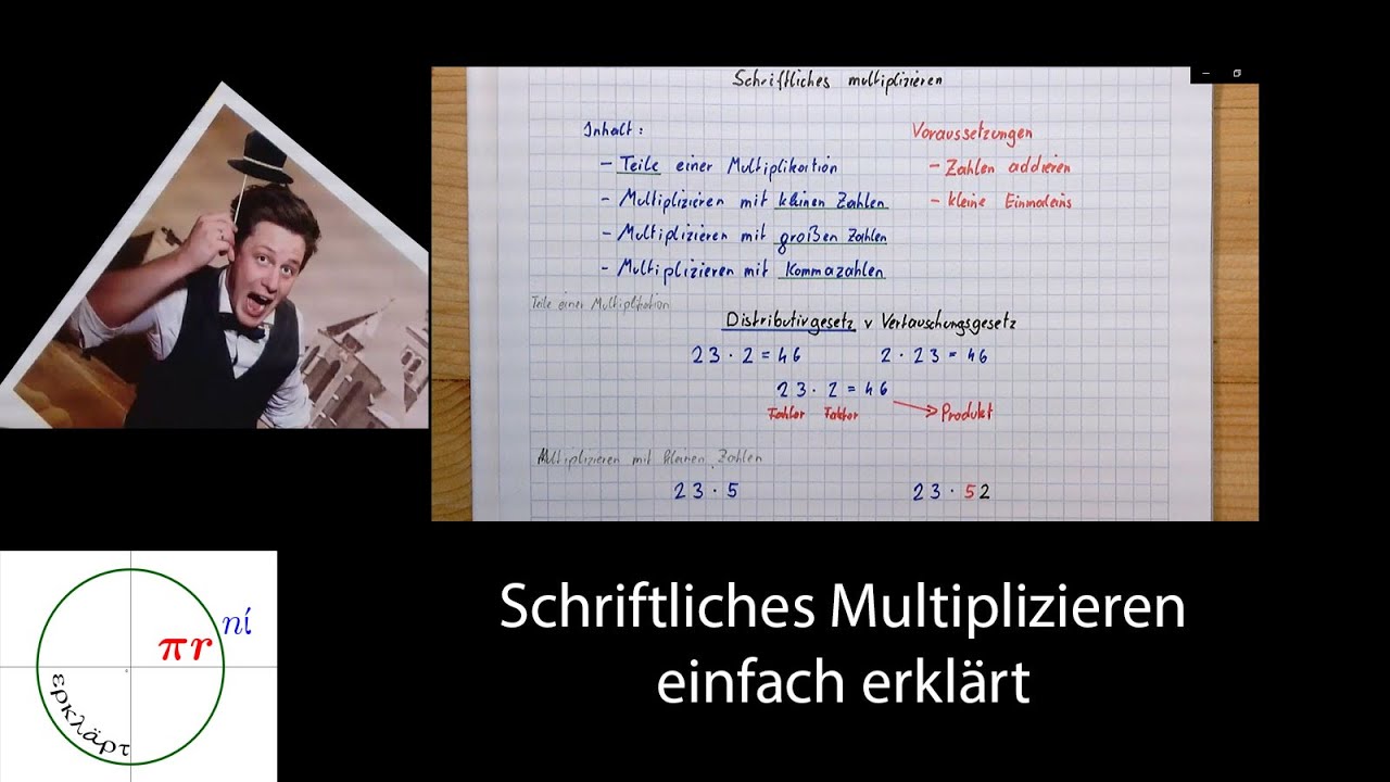 Schriftliches Multiplizieren l einfach erklärt l Pirni erklärt