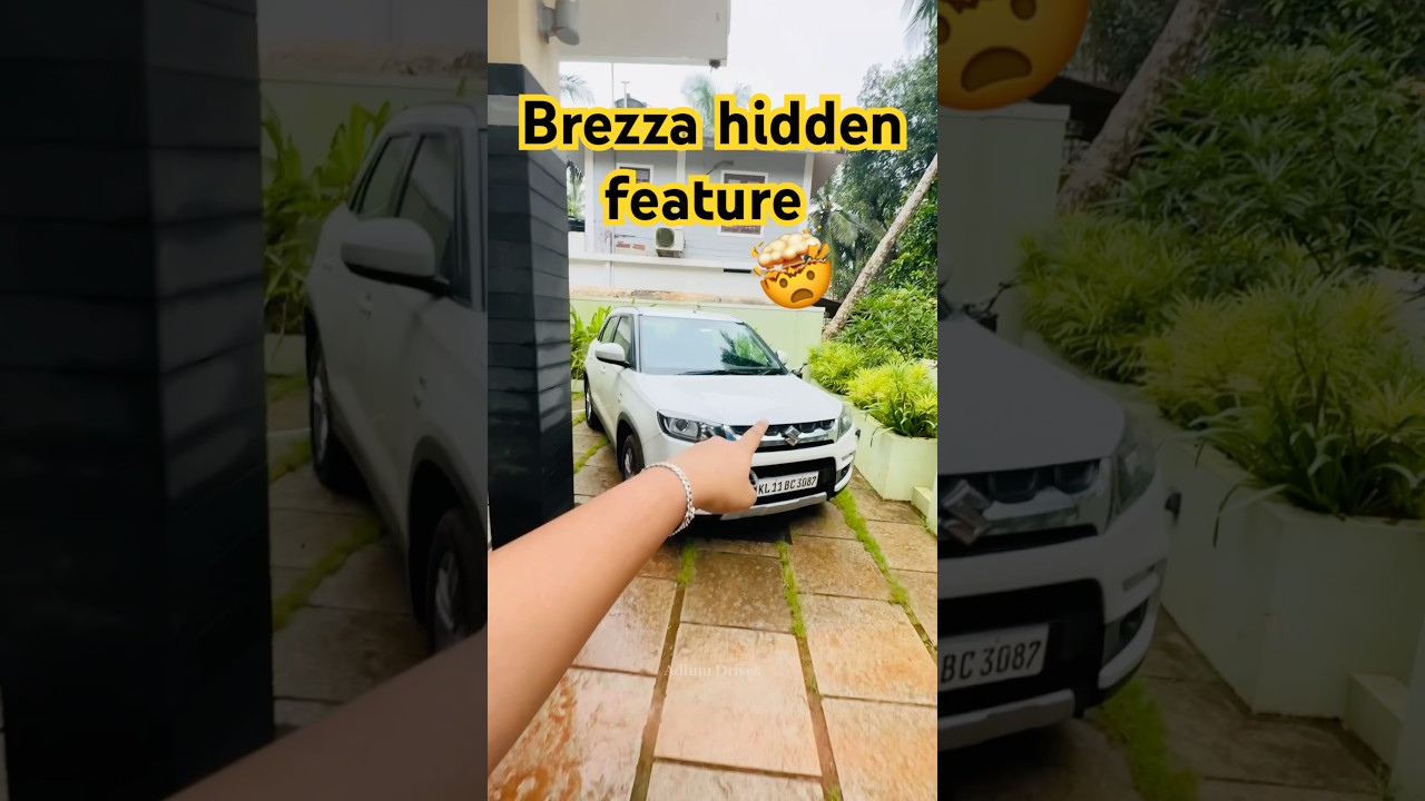 Brezza hidden feature 🤯#carlaunch #automobile #exclusiveluxury #luxury #autoinnovation #shorts