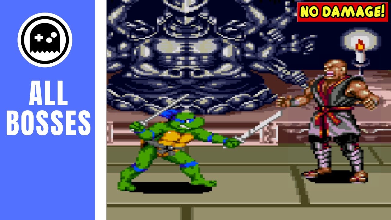 Teenage Mutant Ninja Turtle The Hyperstone Heist (SG) - All Bosses - (No Damage)