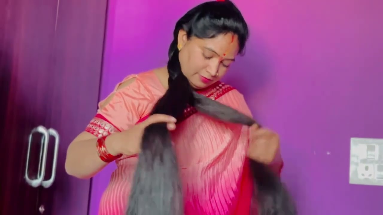 Indian longest hair Queen big bride लंबे बालों वाली क्वीन @MRDLonghairUttarakhand