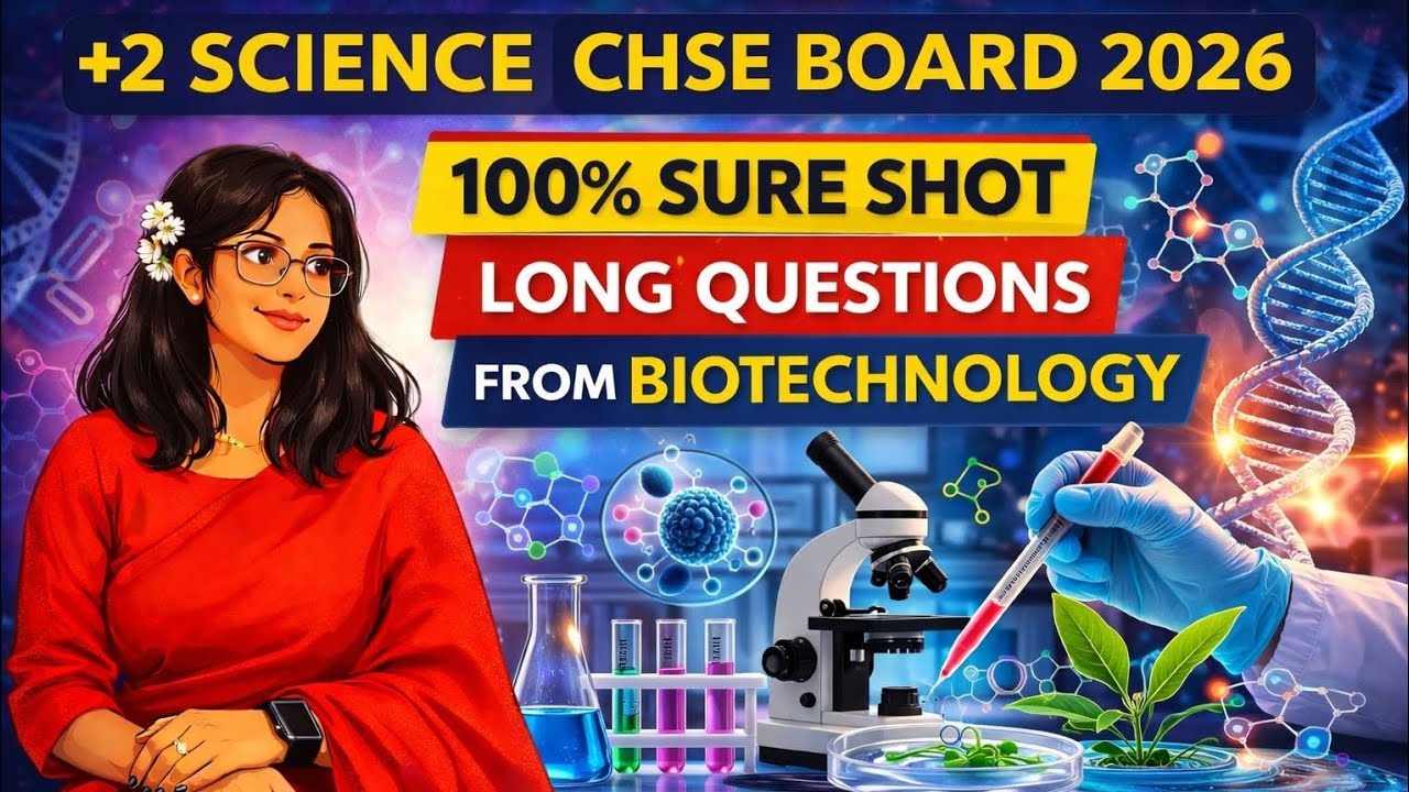 CHSE Board 2026 Zoology | 100% Sure Shot Long Questions from Biotechnology | +2 Science