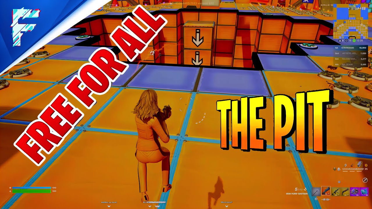 FORTNITE: The Pit Free For All Gameplay - PS5 Pro | 4K HDR