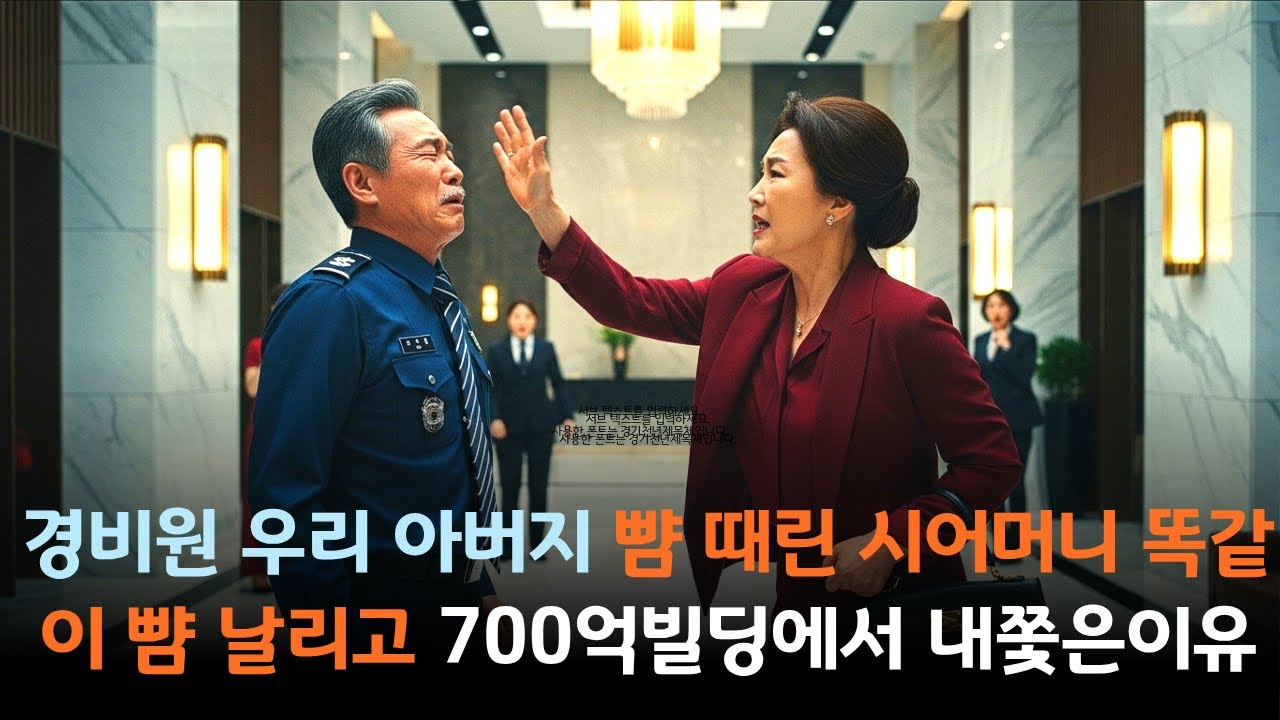 경비원 우리아버지 뺨때린 시어머니  똑같이 뺨때리고 700억 빌딩에서 내쫓았습니다