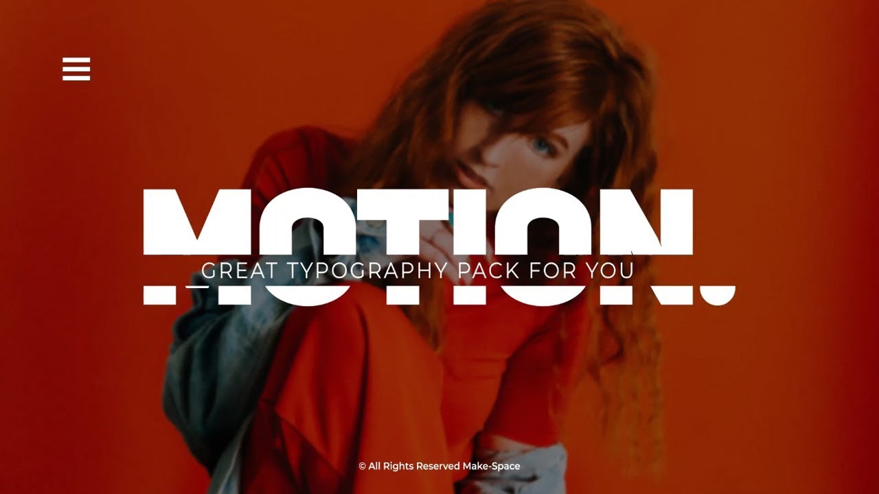 Modern Clean Typography Pack - After Effects Template