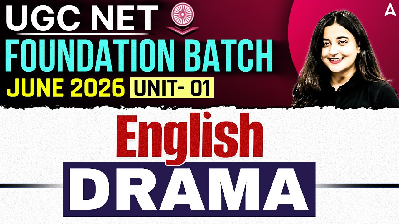 UGC NET English Literature | UGC NET English Literature Unit 1 Drama By Aishwarya Mam