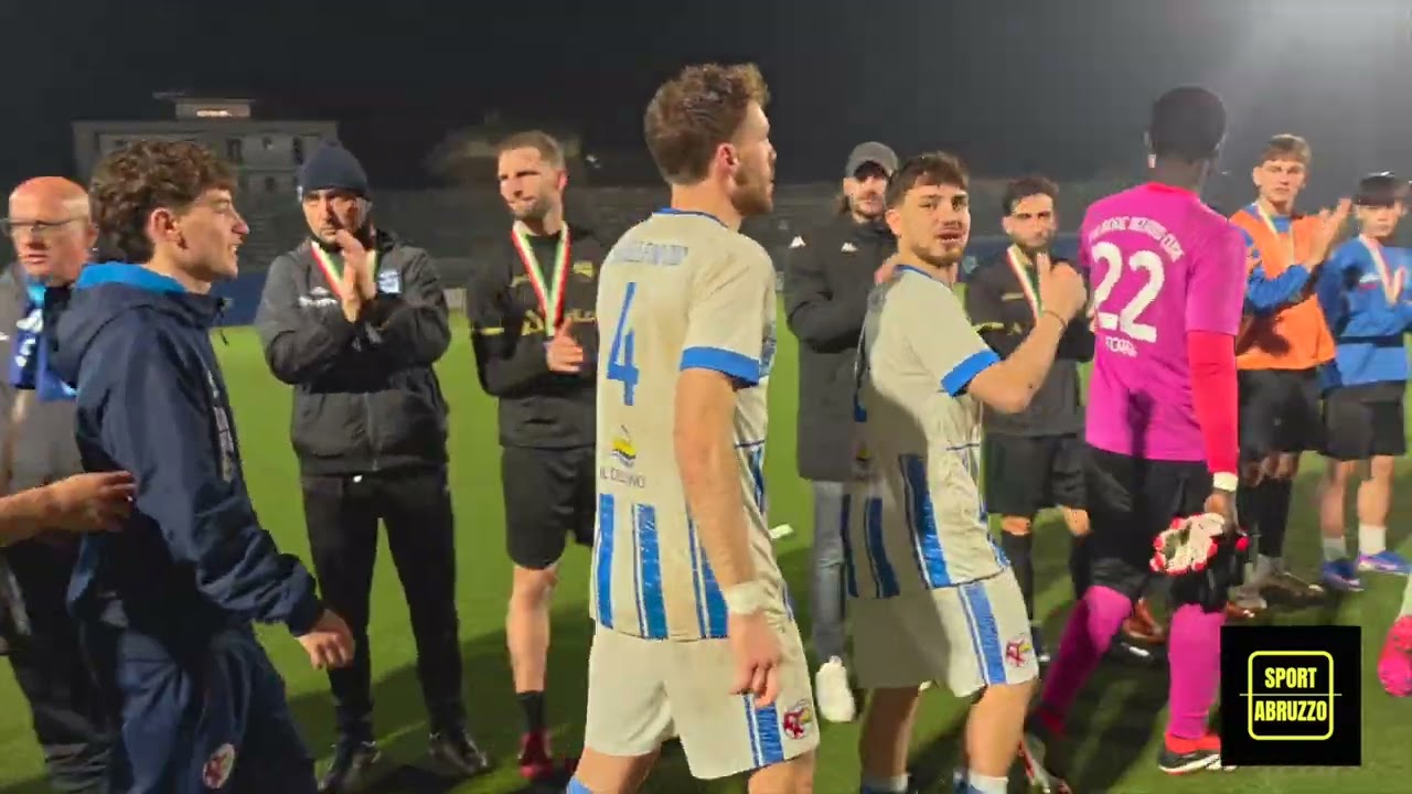 Folgore Delfino Curi-San Salvo 2-0: la premiazione a fine gara | Finale Coppa Italia Eccellenza