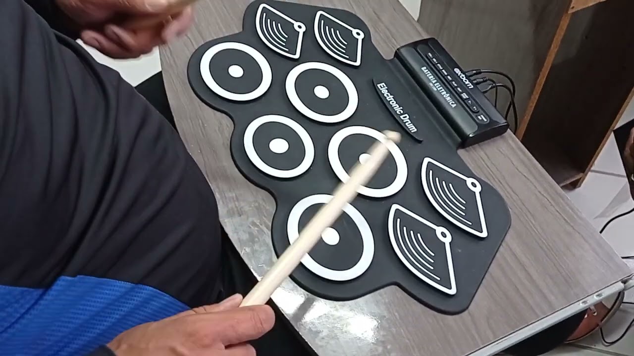 aula bateria de silicone/aluno Matheus