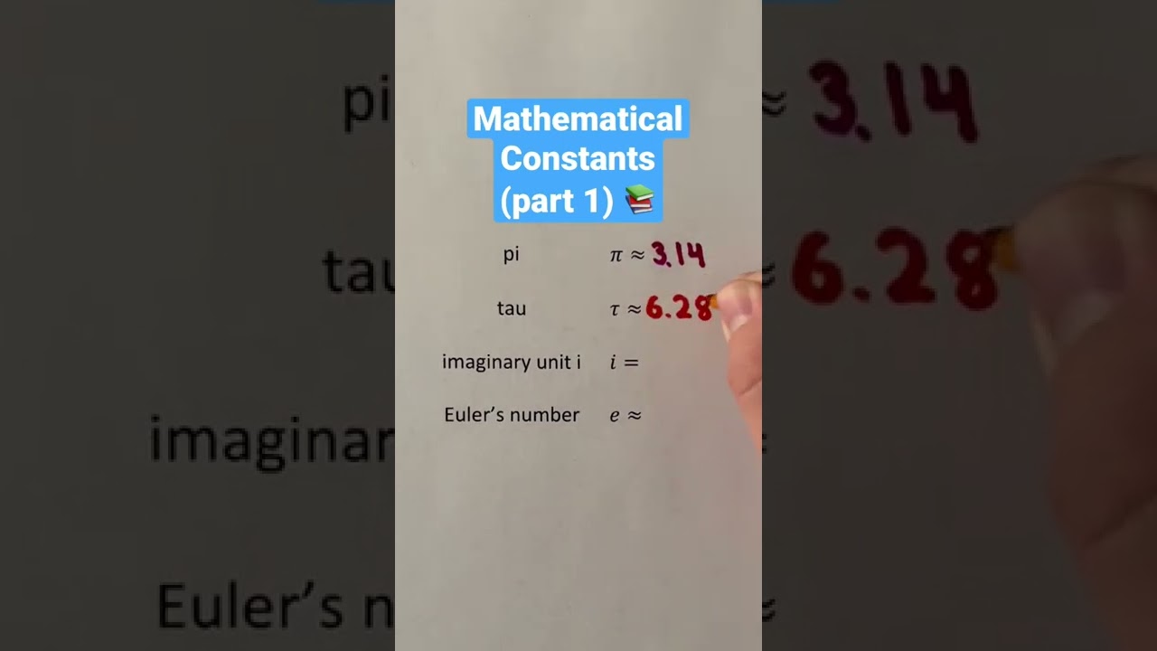 Mathematical Constants (part 1) 📚 #Shorts #math #maths #mathematics #education