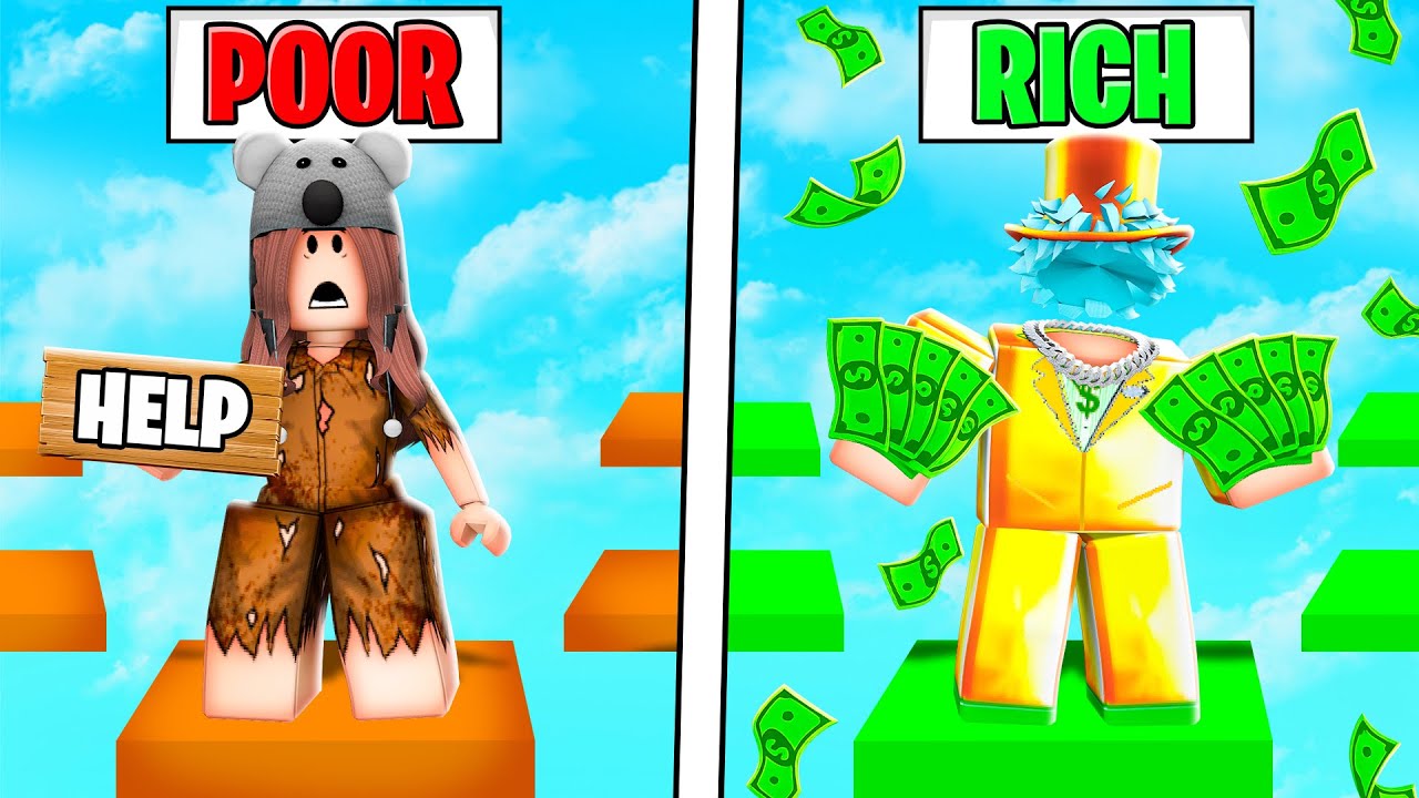 RICH vs POOR Obby in Roblox!!
