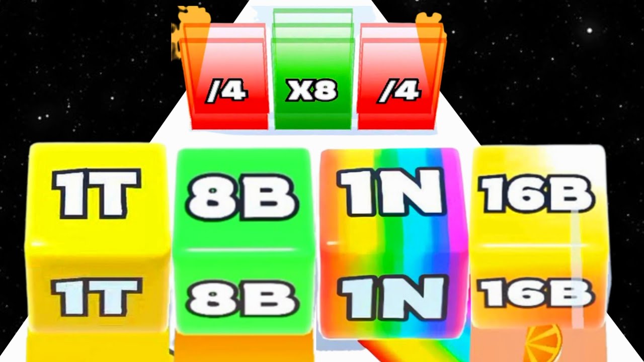 Jelly Runner 3D Number Game vs Ball Run Infinity - New Update (NOOB vs PRO vs HACKER) Math Game