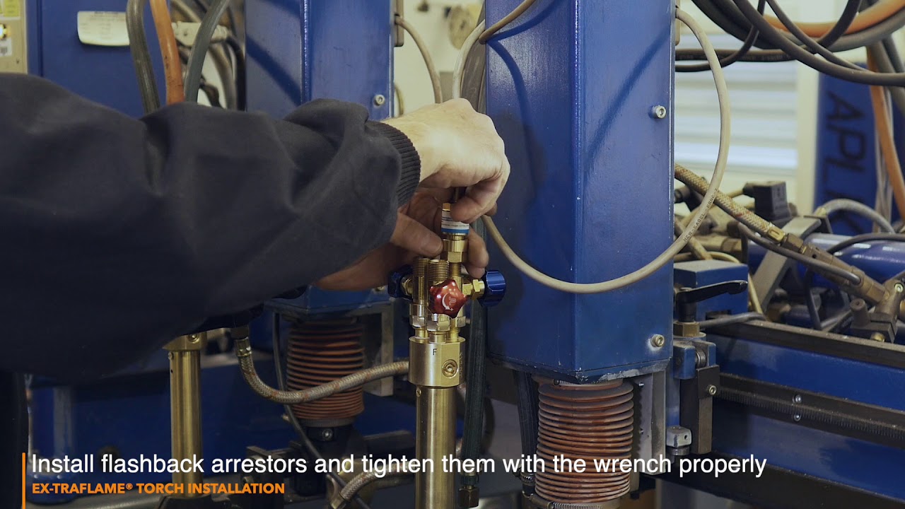 EX TRAFLAME® torch installation step by step