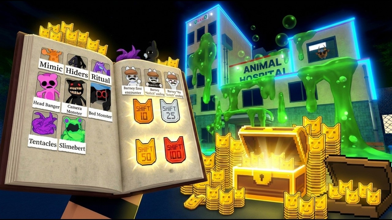 Roblox Animal Hospital ВСЕ ЗАПИСИ В ЖУРНАЛЕ (БЕЗУМНЫЙ способ фарма Animal Coin)