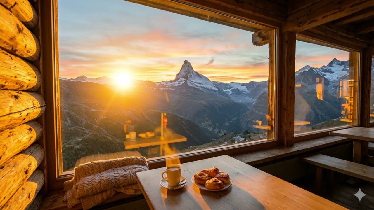 Quiet Cabin Café in the Alps　【作業用・読書用・くつろぎの時間に】
