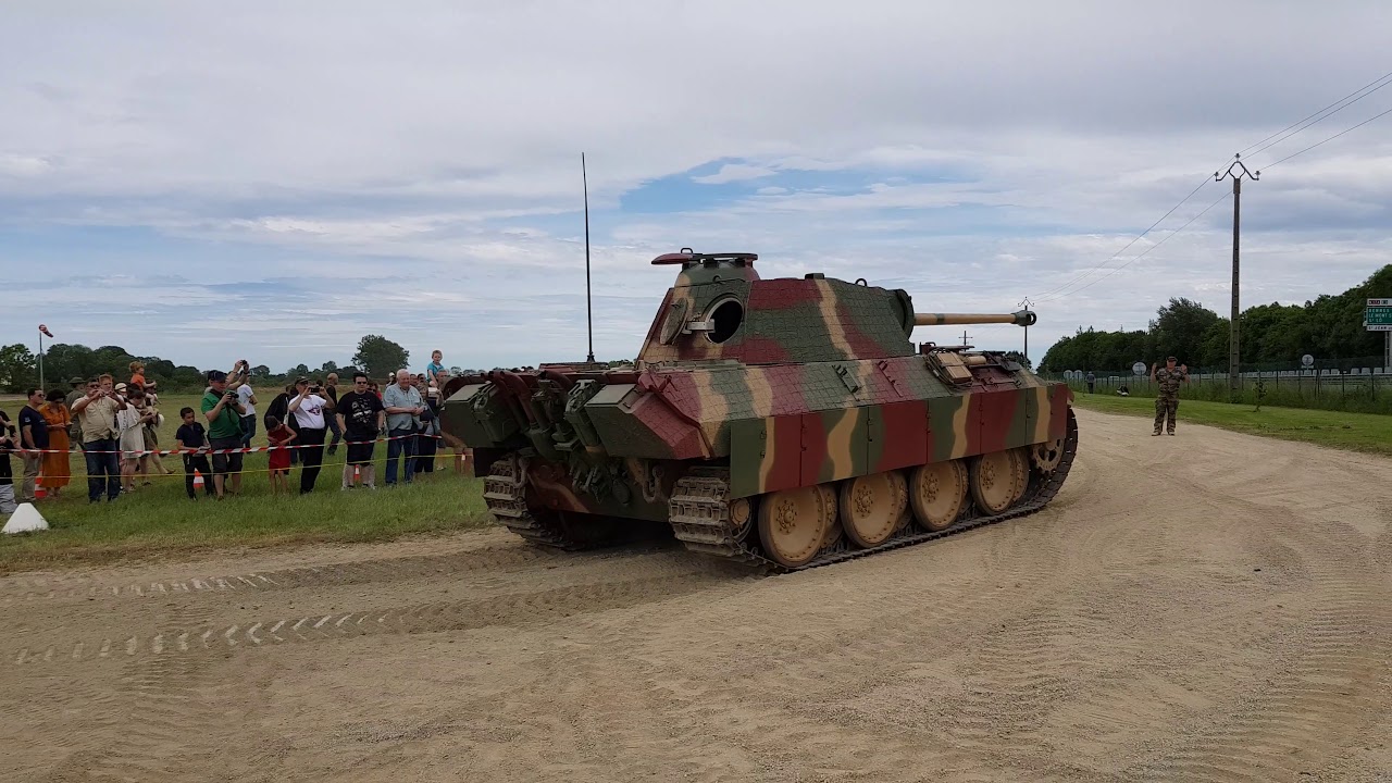 Démarrage du panther au Normandie victory museum  2 juin 2019