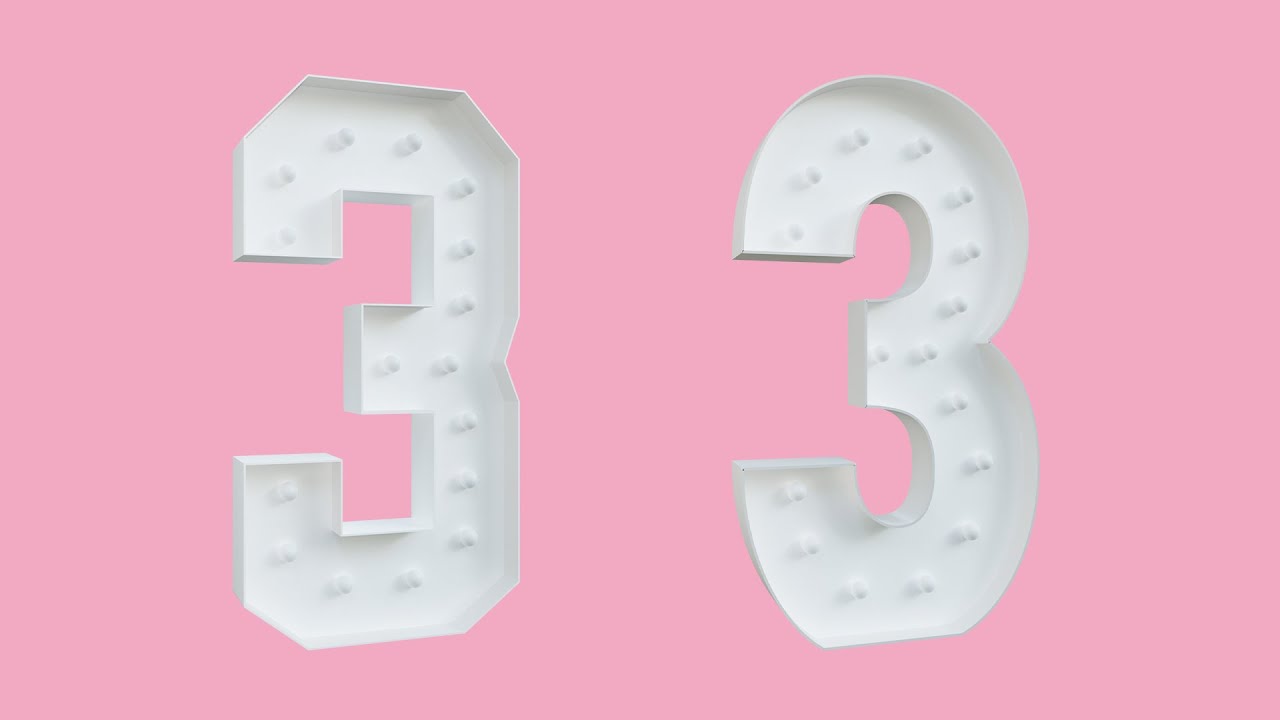 Marquee Number 3 DIY Tutorial