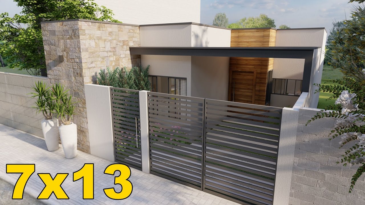 Uma casa pequena e aconchegante | TERRENO 7X13 |
