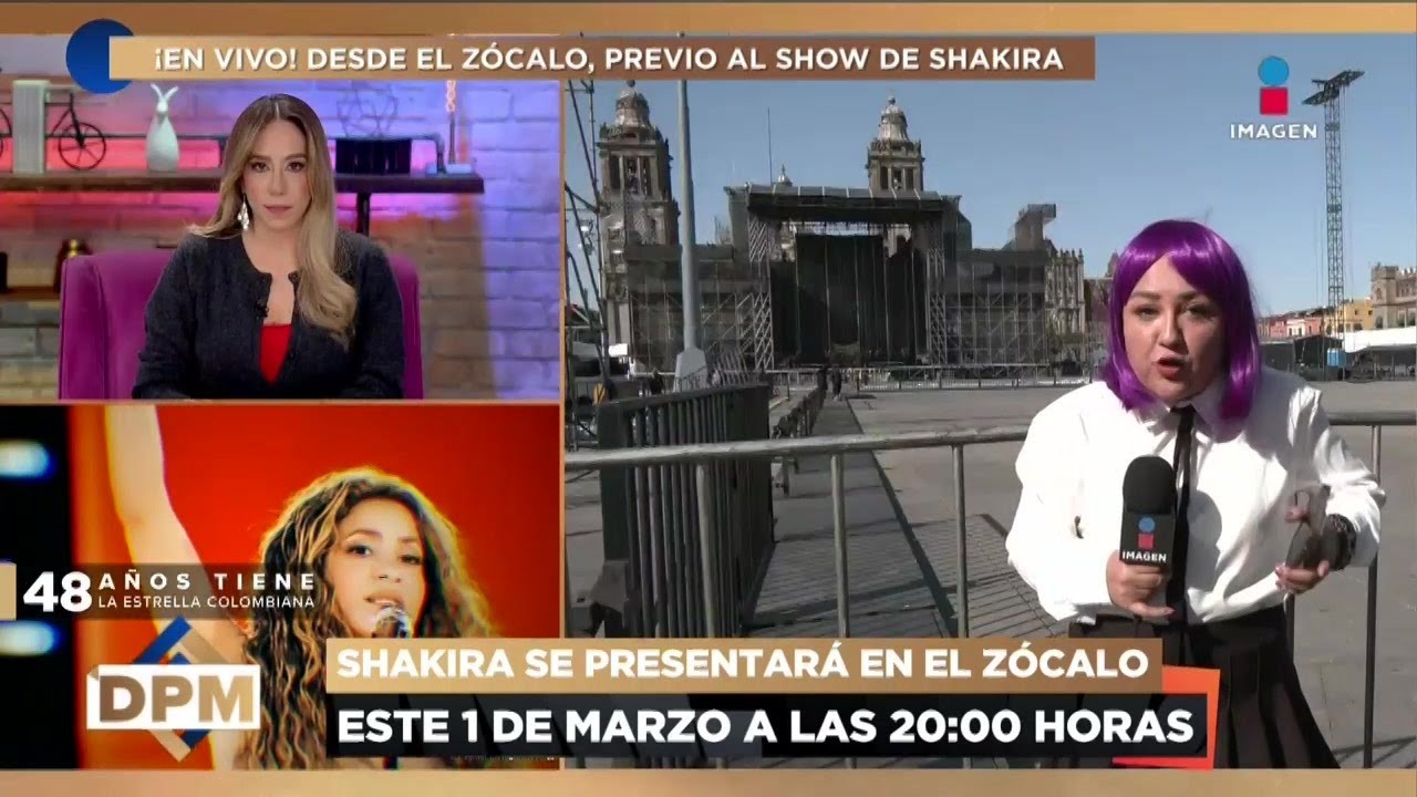 EN VIVO ¡El Zócalo se prepara para recibir a Shakira! Así va el montaje para su concierto