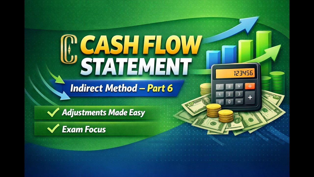 Cash Flow Statement – Indirect Method & Adjustments | Part 6 | Financial Management