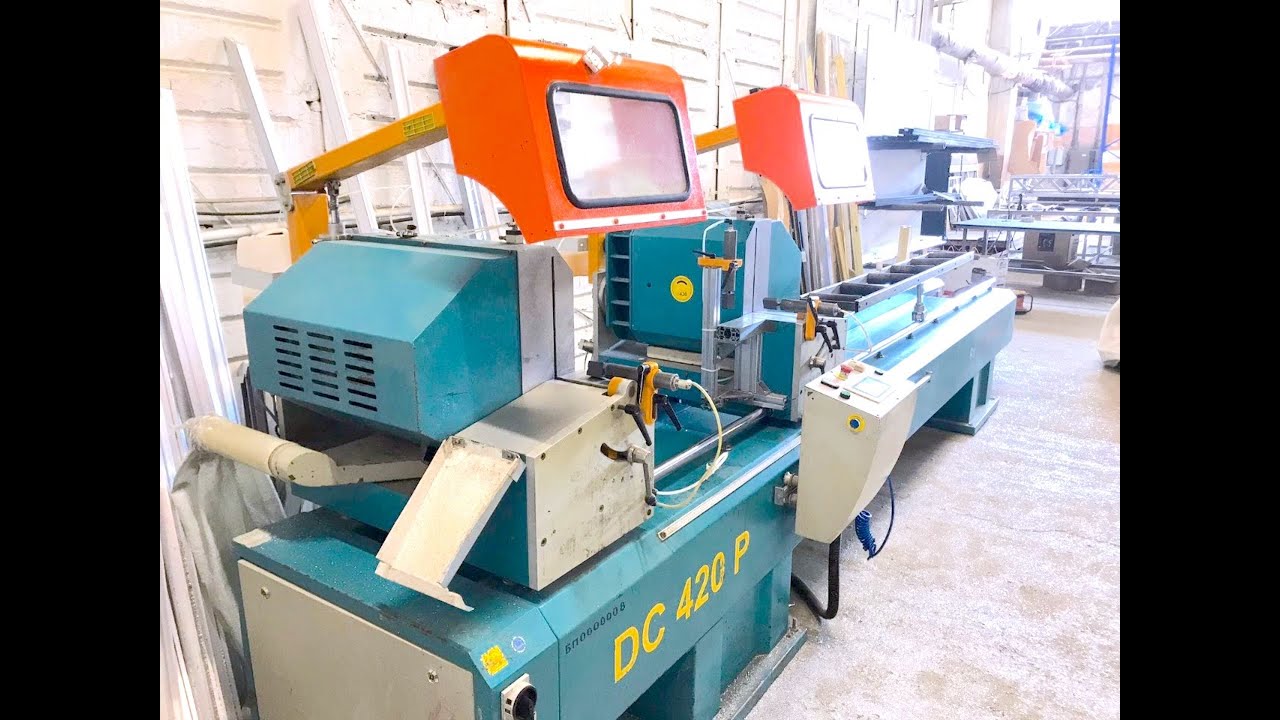 YILMAZ DC 420 PS Автоматическая двухголовочная пила для резки алюминиевого профиля #obbu.ru