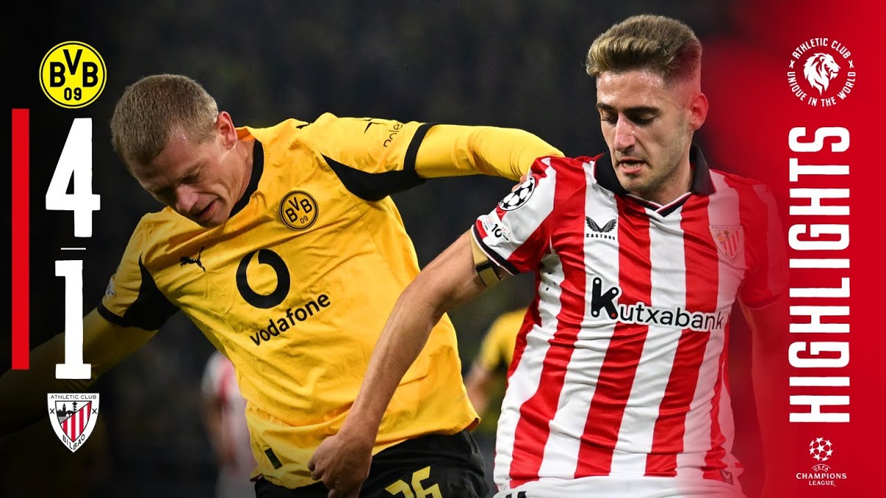 HIGHLIGHTS | Borussia Dortmund 4-1 Athletic Club | MD2 Champions League
