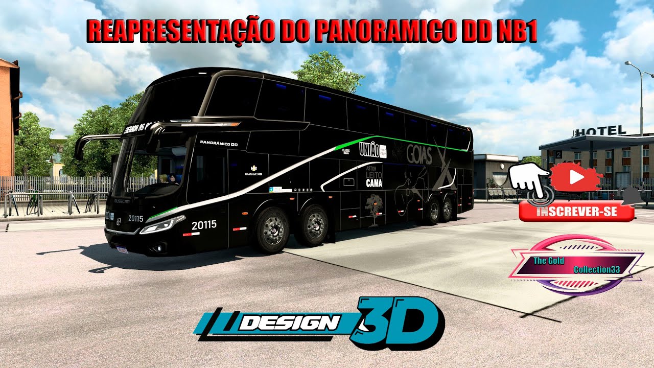 REAPRESENTAÇÃO DO PANORAMICO DD NB1 SCANIA / DESIGN3D