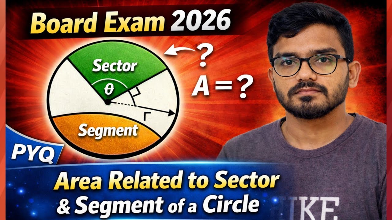 Area Related to Sector & Segment | Class 10 Maths | Board Exam 2026 | Most Important Questions