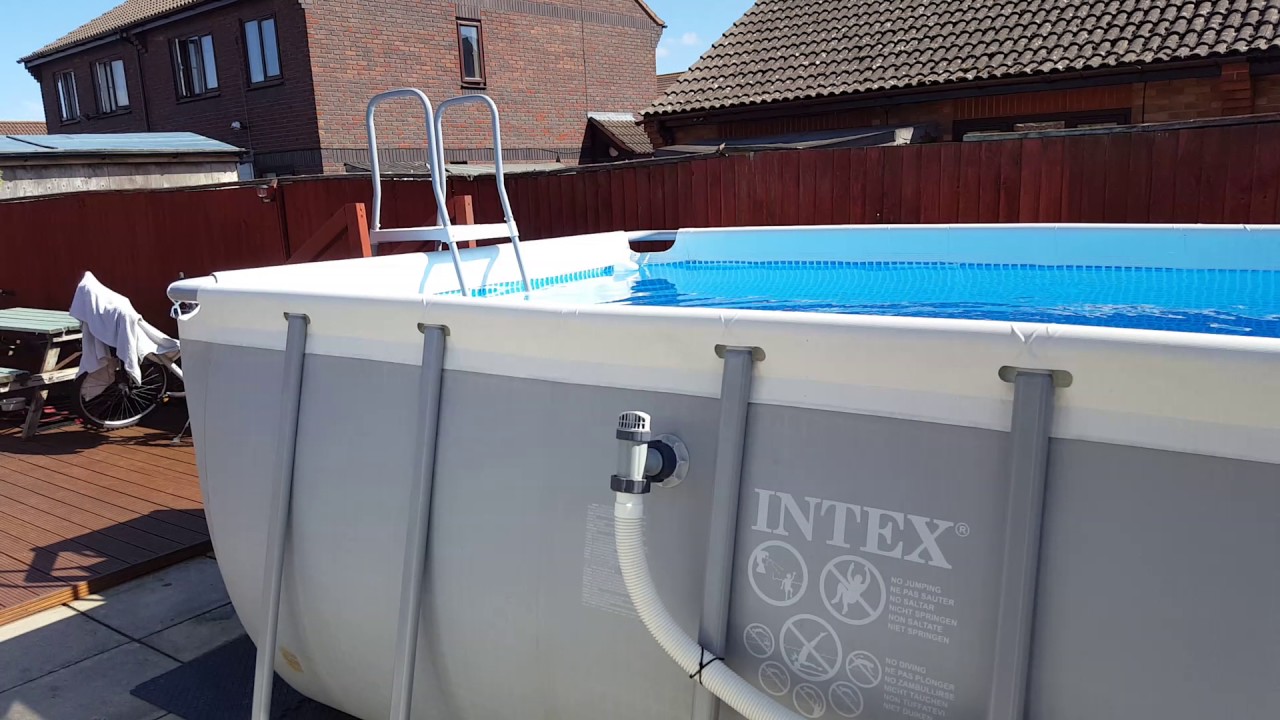 Intex 18ft pool with dream air source heat pump