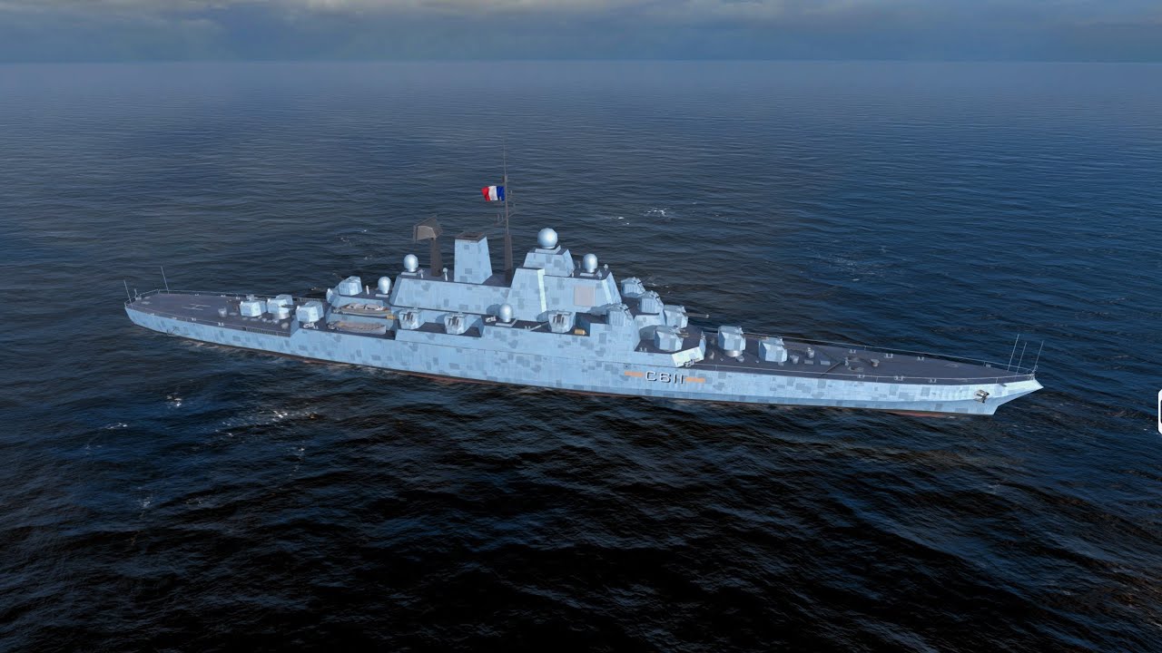 Colbert Tier 10 🇲🇫 premium cruiser gameplay - World of Warships Blitz