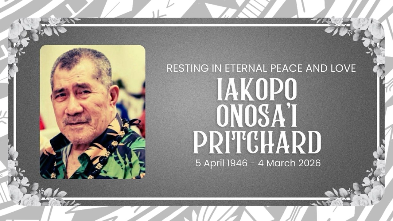 Family service for Iakopo Onosa'i Pritchard