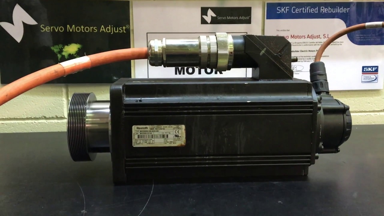 REXROTH INDRAMAT Type: MHD095B-058-NG0-AN servo motor test.- SERVO MOTORS ADJUST&reg;-