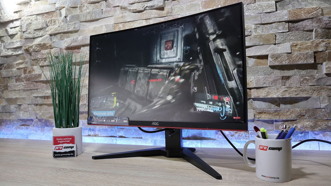 AOC C24G1 Gaming Monitor - LED Zakrivljen 144 Hz
