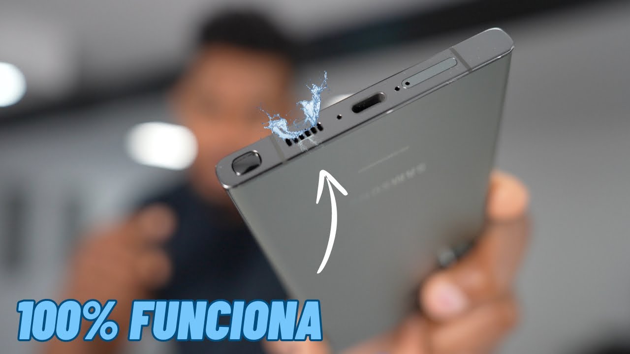 Como sacar el agua de un Teléfono mojado / limpia la bocina