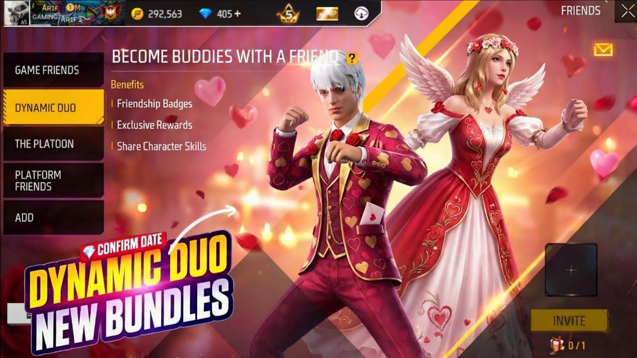 Dynamic Duo New Bundle Confirm Free Fire 🤩💥 New Free Rewards || Free Fire Upcoming Events 