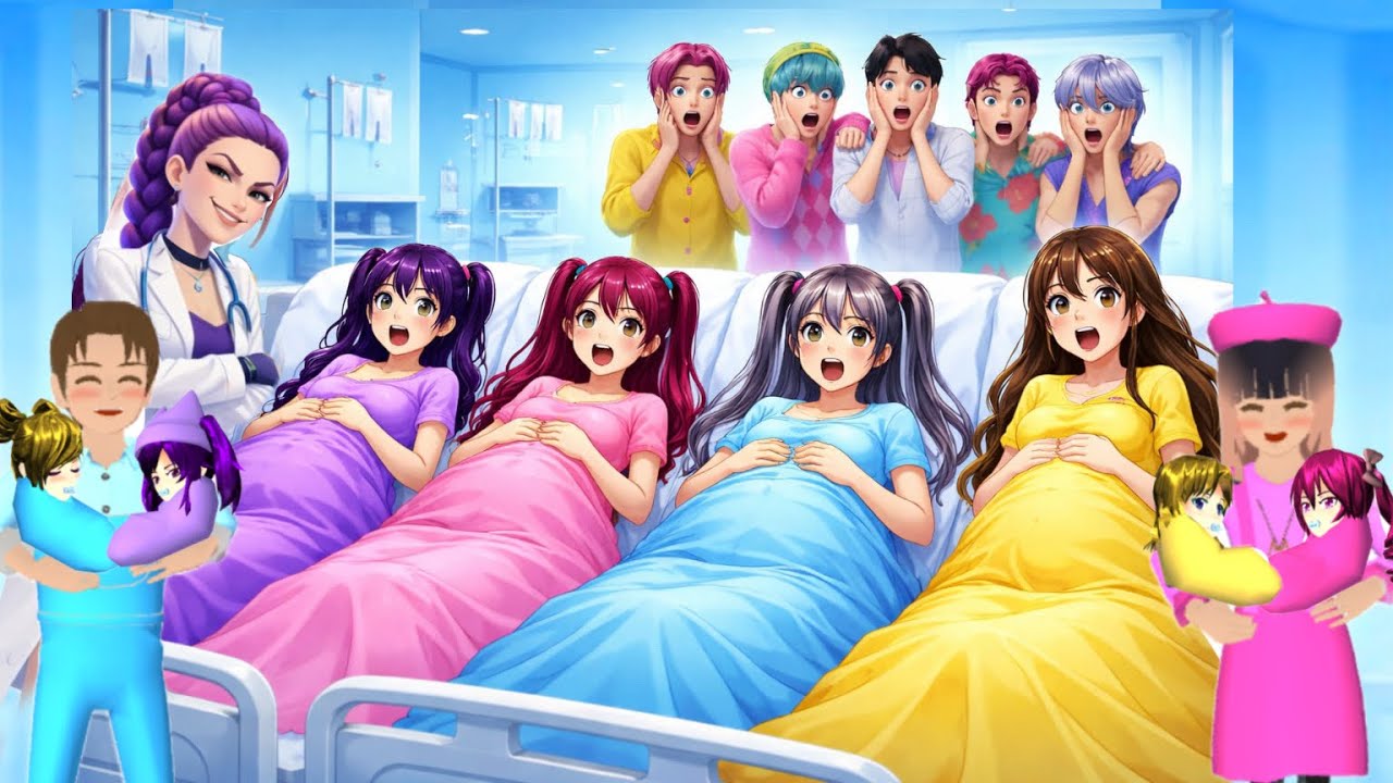 MAMA KUROMI HAMIL VS MELODY MELAHIRKAN GARA2 SAJA BOYS DEMON HUNTERS!YUTAMIO SAKURA SCHOOL SIMULATOR