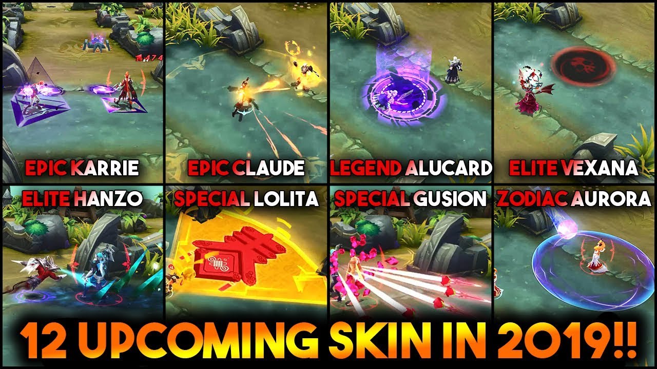 12 SKIN YANG AKAN HADIR DIMOBILE LEGENDS | SKILL EFFECT ONLY!