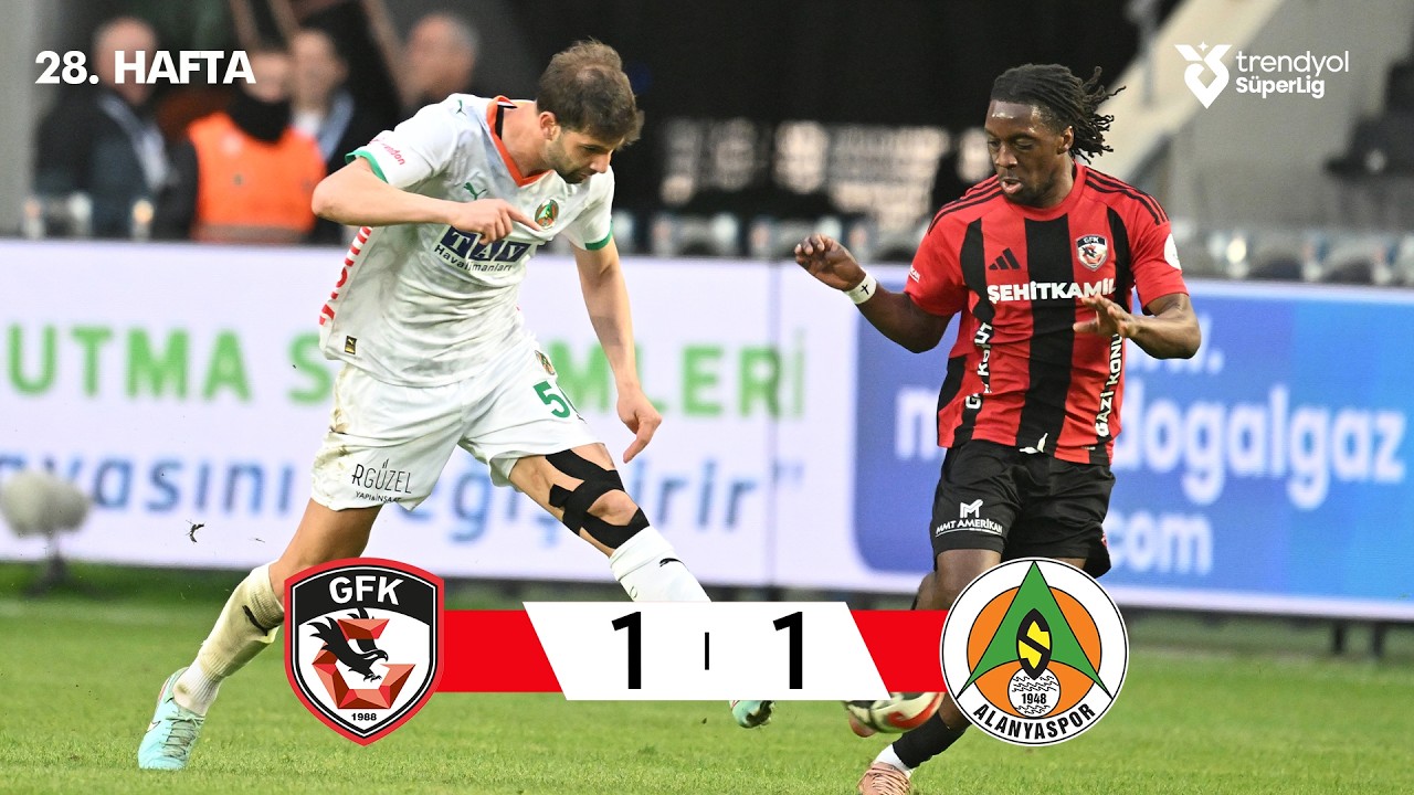 Gaziantep FK (1-1) Alanyaspor - Highlights/&Ouml;zet | Trendyol S&uuml;per Lig - 2025/26