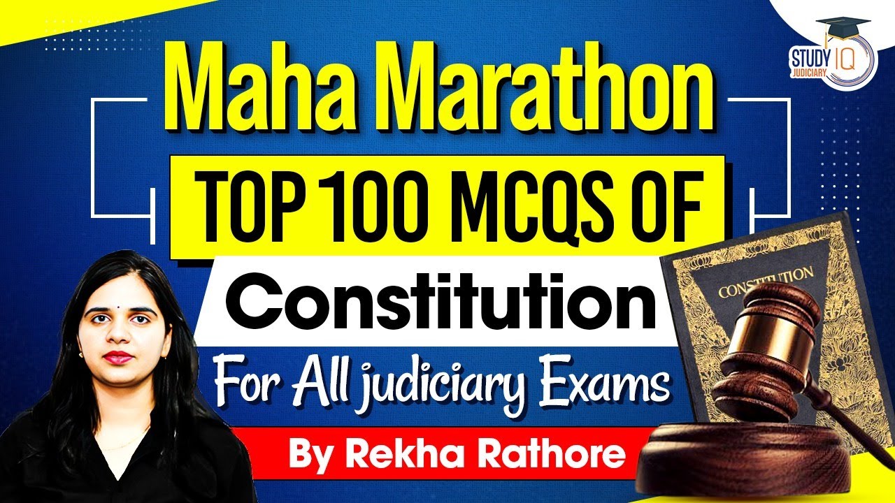 Top 100 MCQs of The Constitution&nbsp;of&nbsp;India&nbsp;.