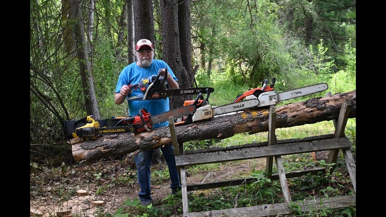 Senix Chainsaw Vs 4 Vintage Saws + Good - Bad - Stupid Features