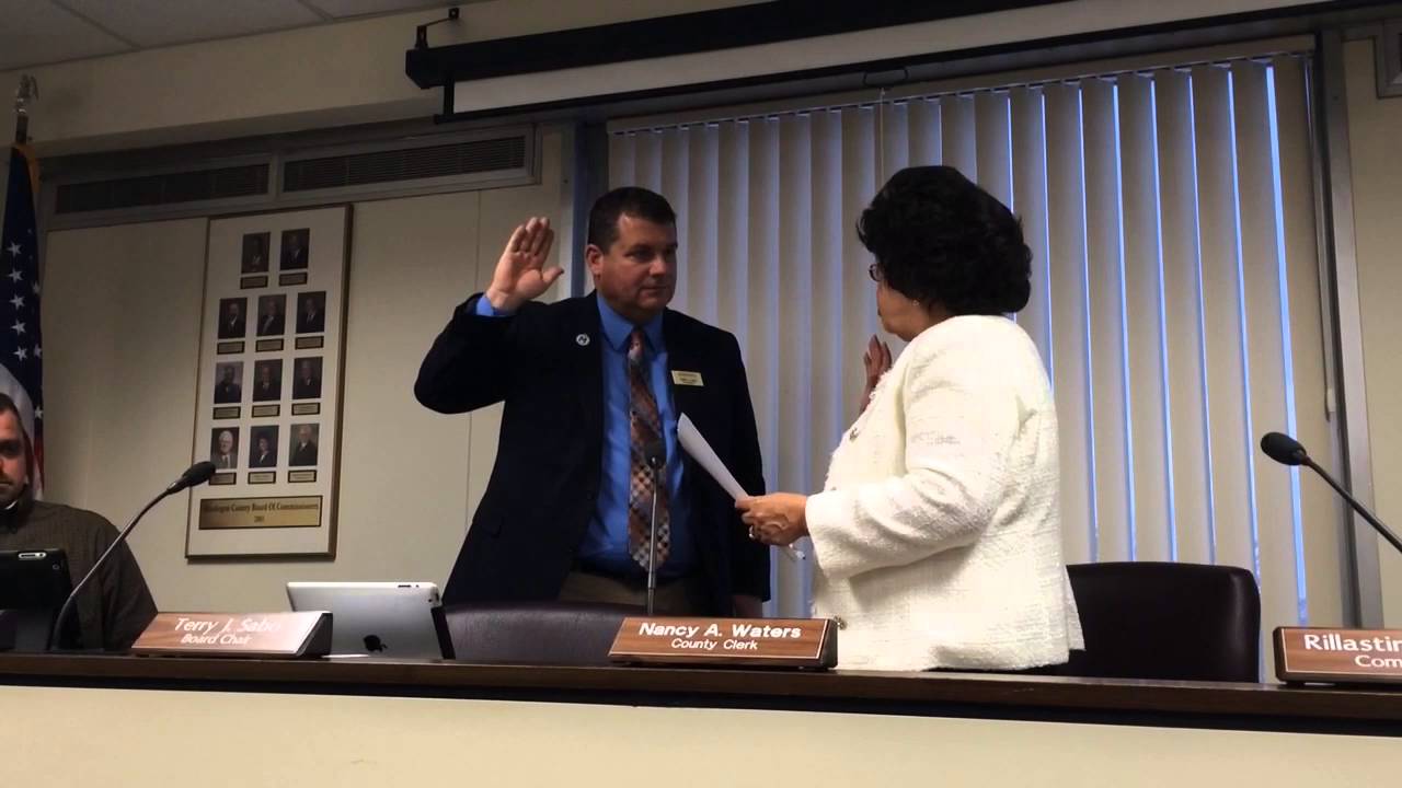 Muskegon County Board of Commissioners swearing in ceremony