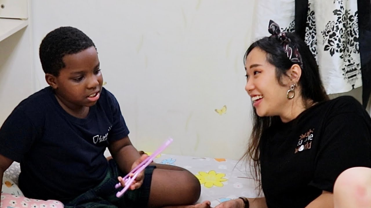 VLOG 8: Korean girl spending a day with Tanzanian Kid | Swahilitotheworld