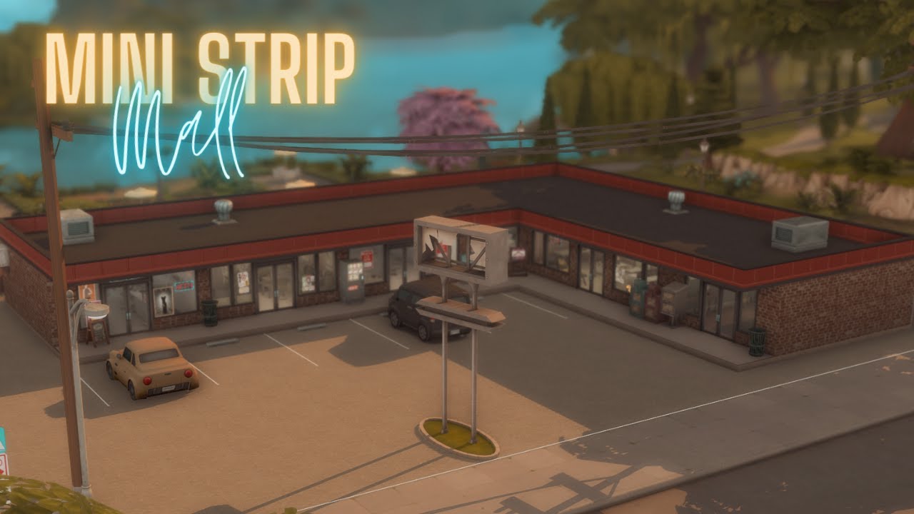 Strip Mall w/ Chinese Restaurant etc. || Sims 4 Speedbuild || No CC || Realistic