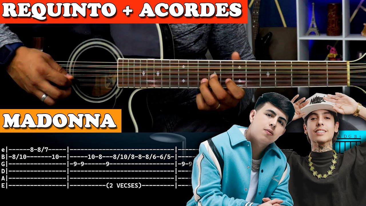 Tutorial | Madonna | Natanael Cano ft Oscar Maydon | Requinto | Acordes | TABS