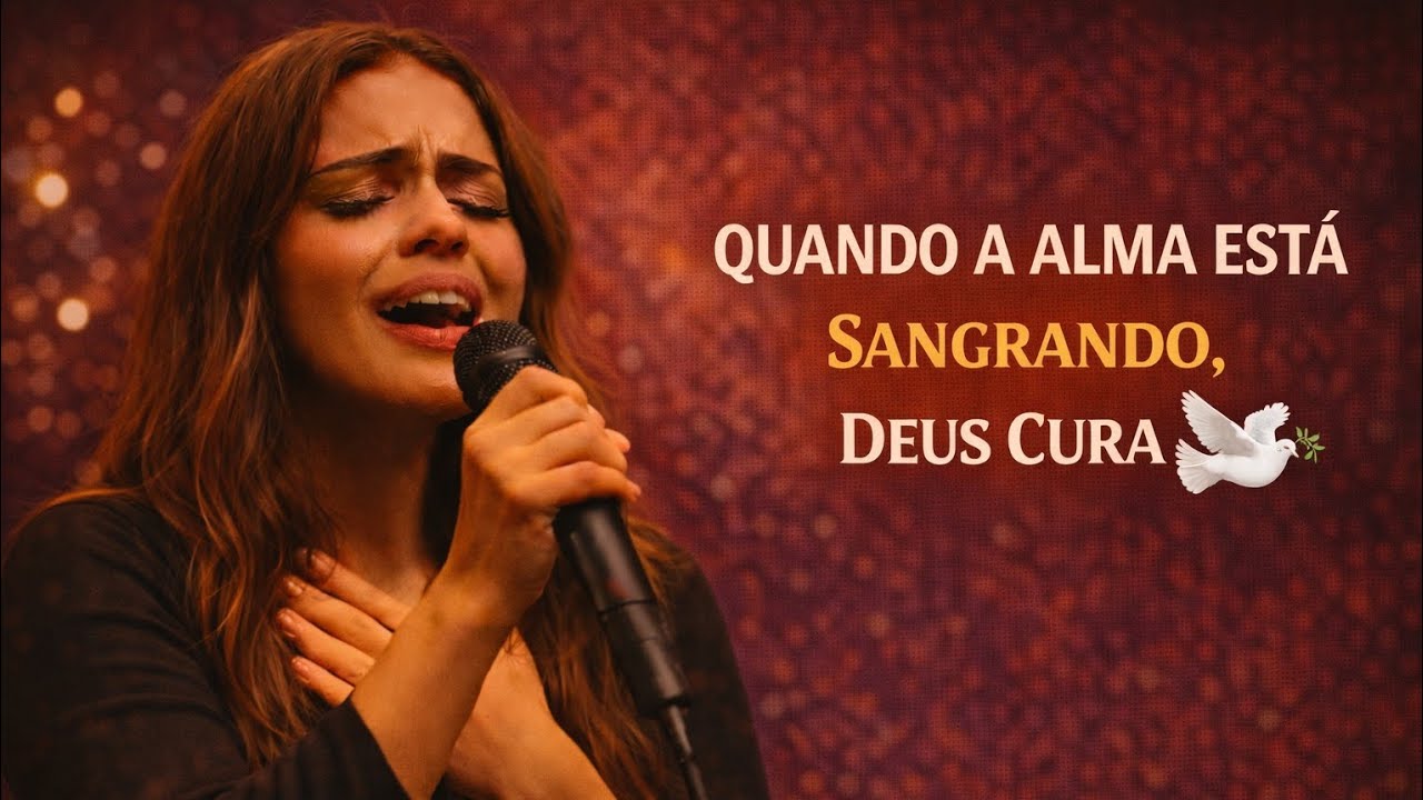 Quando a Alma Está Sangrando, Deus Cura 🕊️ #louvor #adoracao #gospelmusic 