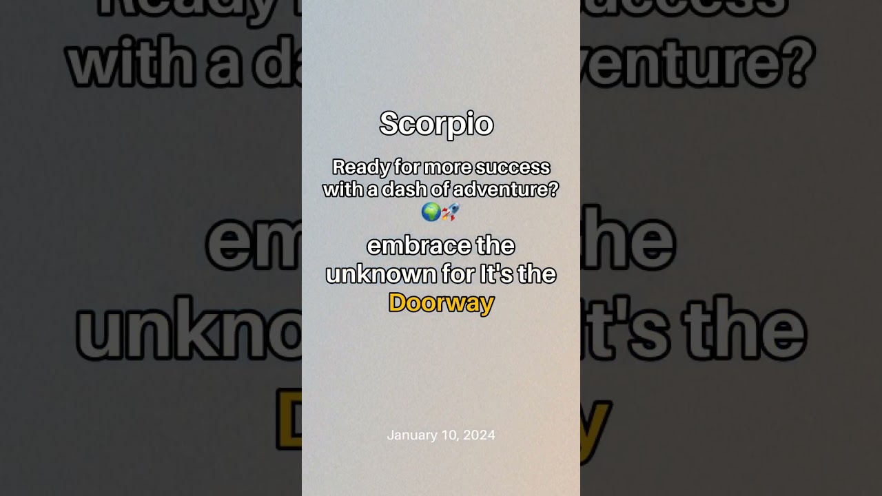 #Scorpio, Ready for more success with a dash of adventure? 🌍🚀