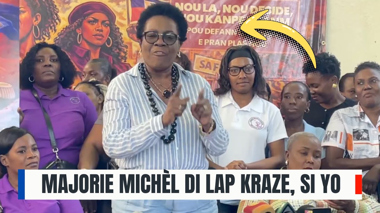 Pwobl&egrave;m pir&egrave;d ! Marjorie Michel di lap kraze tout desizyon si yo pa mete fanm nan pouvwa apre 7 Fev