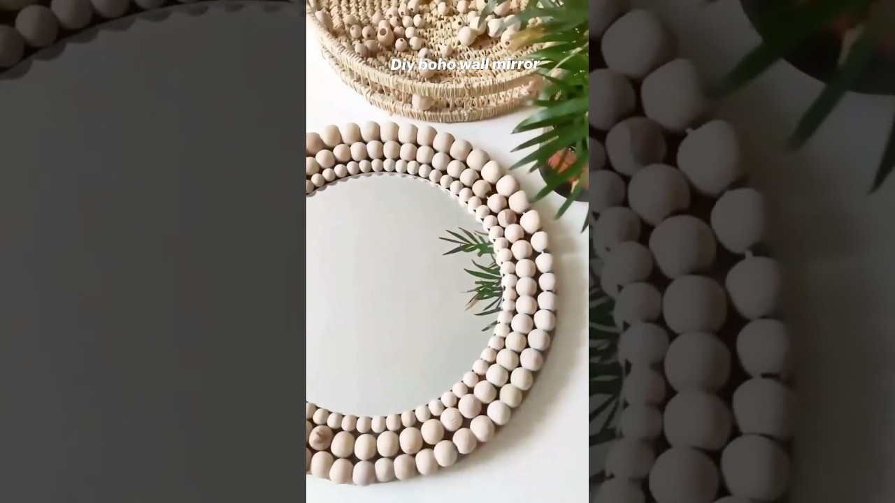 DIY boho wall mirror🪞🤎 