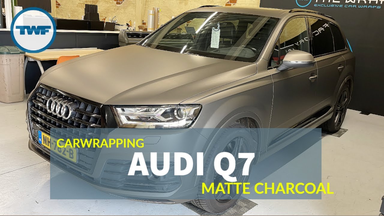 Audi Q7 carwrap in 3M Matte Charcoal