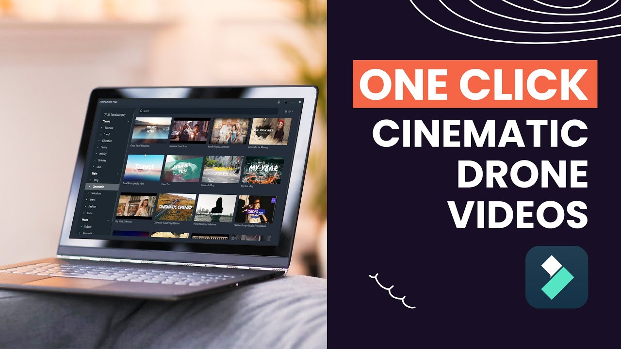 How To Edit EPIC Cinematic Drone Videos In ONE CLICK | Wondershare Filmora 11